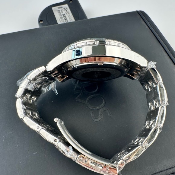 NOS Akribos XXIV Multi Function Chronograph Watch Stainless Steel extra Band - Picture 9 of 15